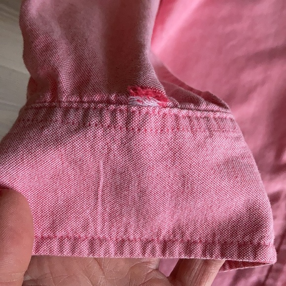 GAP Pink Cotton Button Down Shirt size XS - Picture 6 of 13